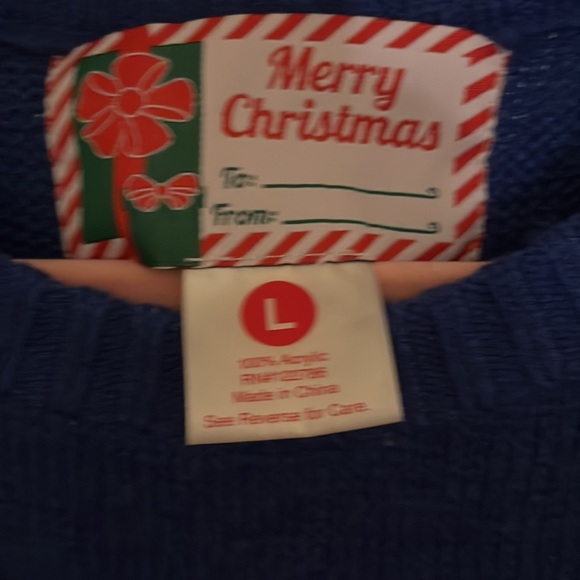 Christmas sweater size large Lou with Santa going down the chimney!! - Picture 3 of 4